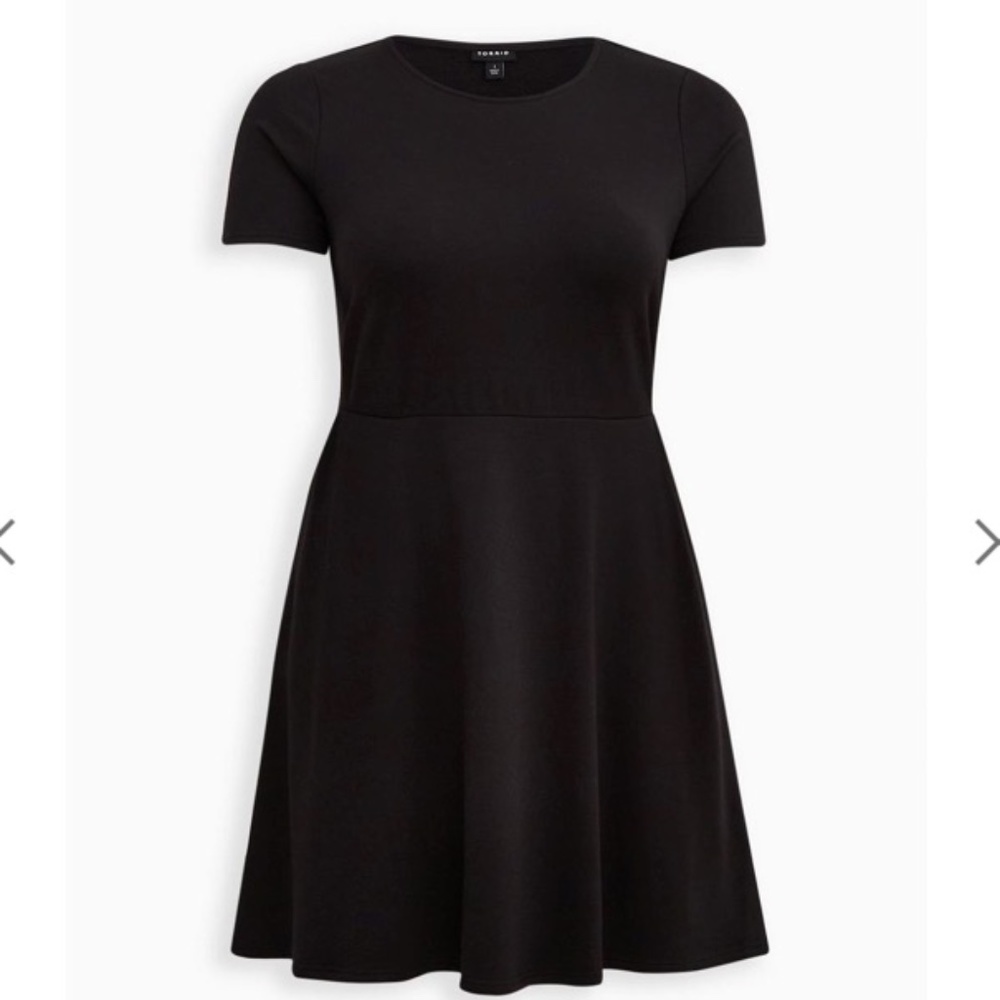 Torrid Skater Dress - Ultra Soft Fleece Black Size 0, NWOT